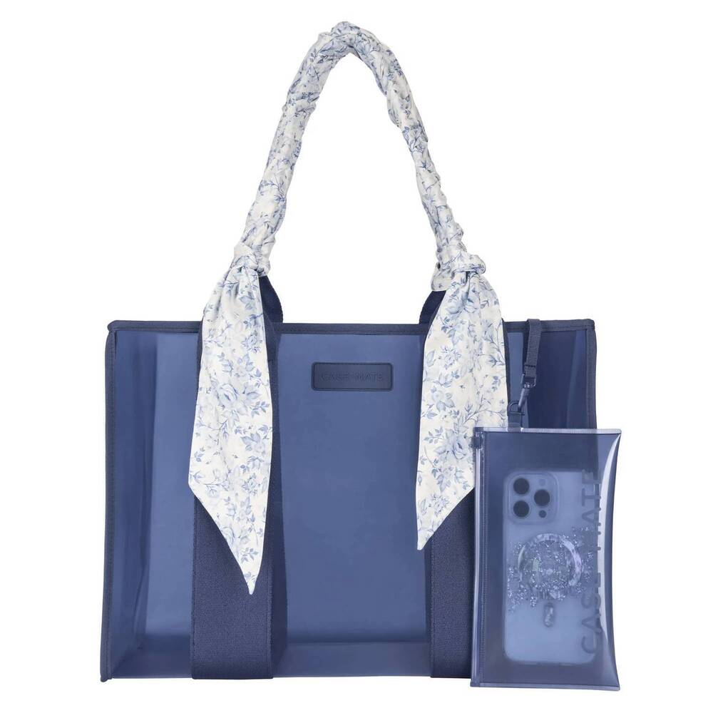 NEW CASE-MATE women's twilly jelly tote bag in something navy